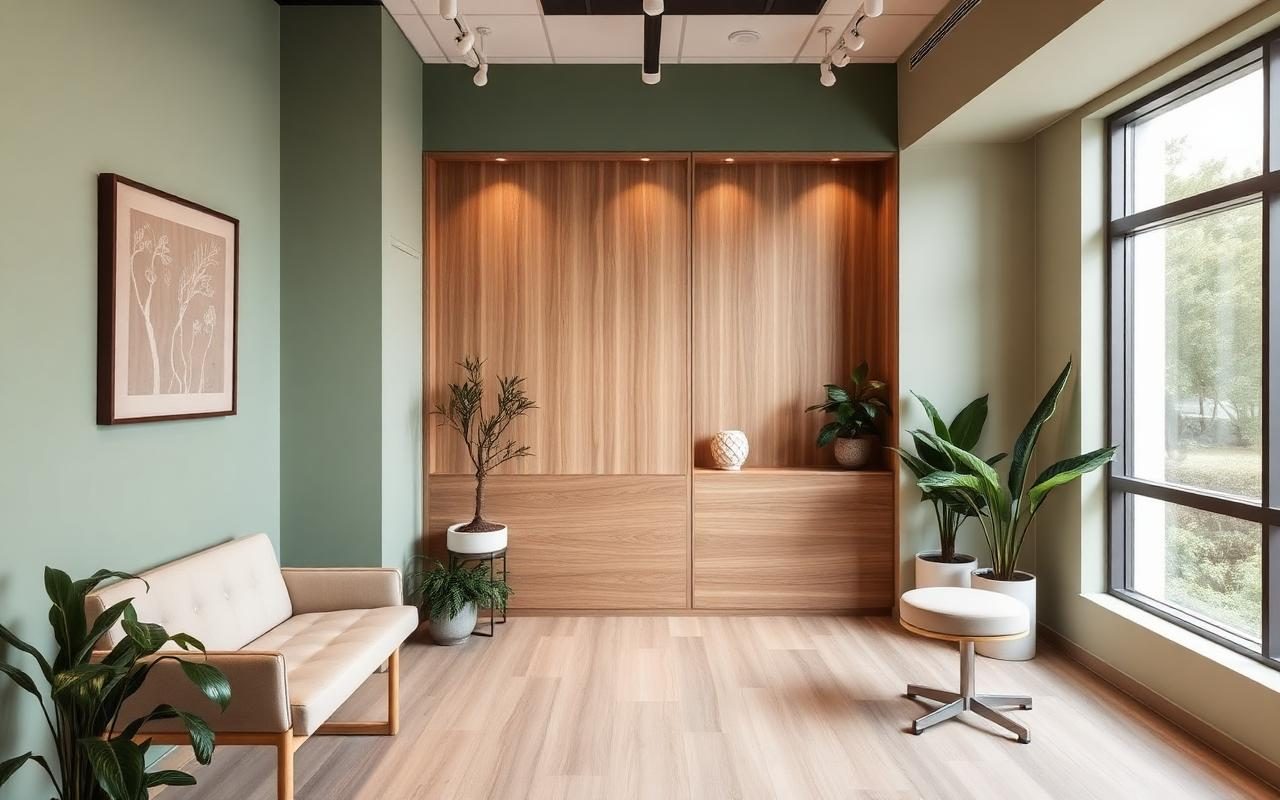Modern calm clinic interior